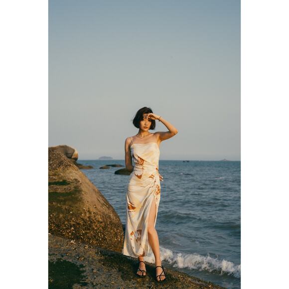 NEIWAI X Savislook Shell Print Maxi Dress Womens Size S - Picture 3 of 15